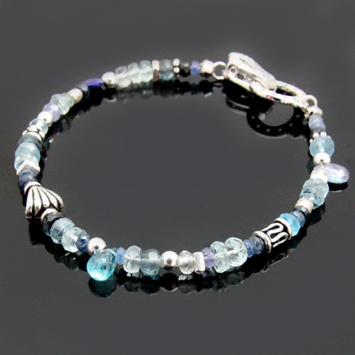 [342]Blue  Gemstones  bracelet